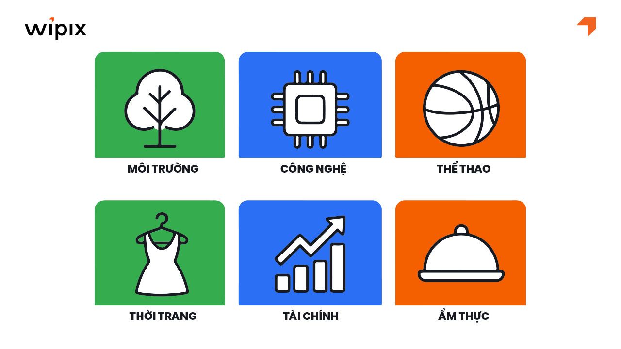 Phối màu theo ngành hàng và đối tượng mục tiêu