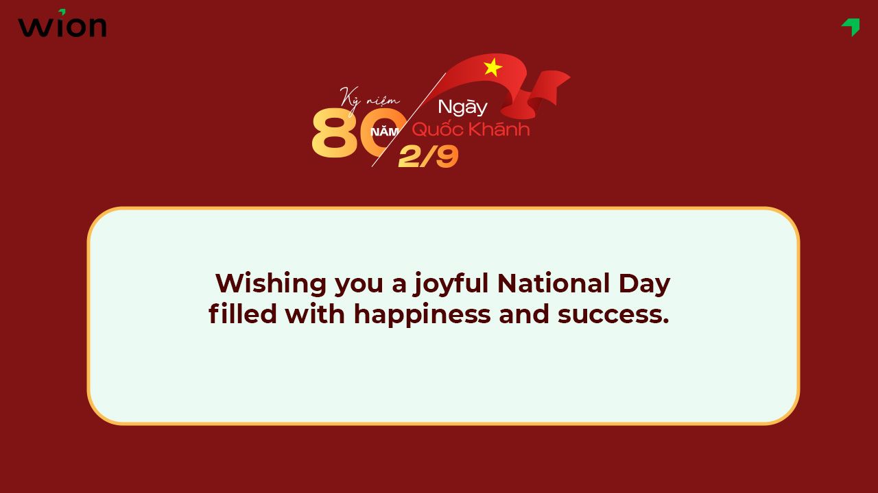 Top 100+ mẫu lời chúc 2/9 bằng tiếng Anh cho khách hàng