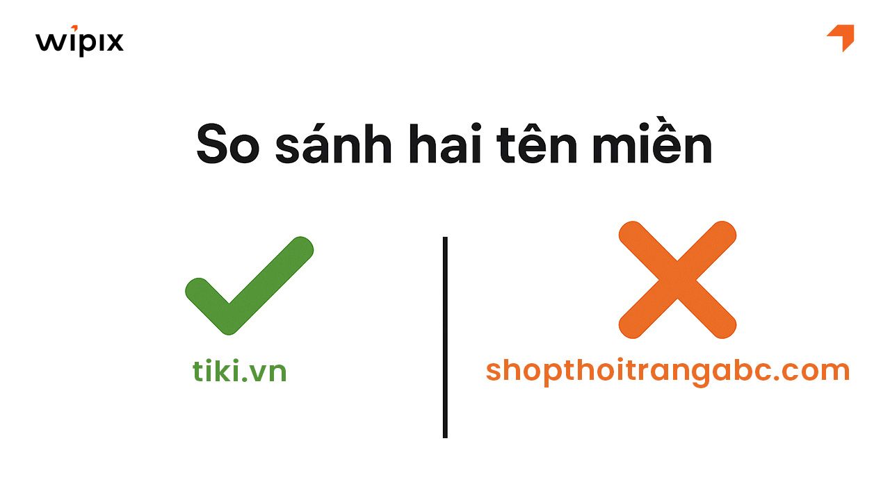 Chọn tên miền ngắn gọn, dễ nhớ