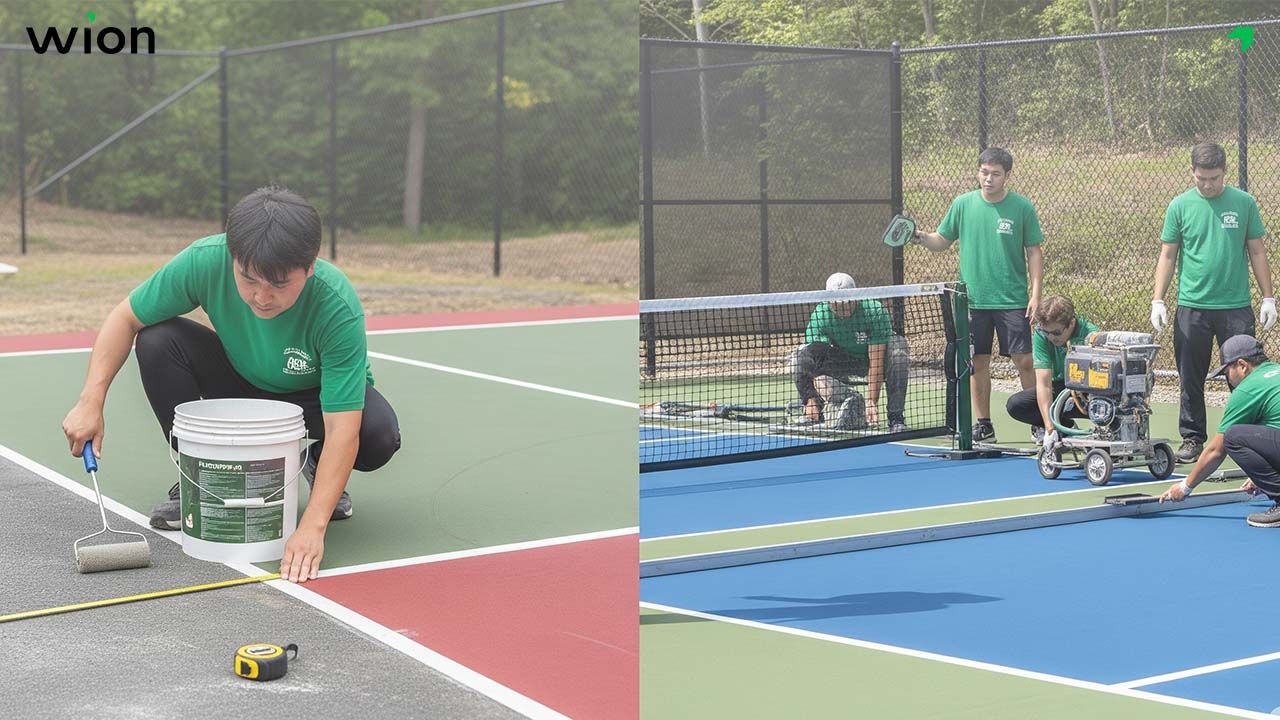 Nên tự làm sân Pickleball hay thuê?