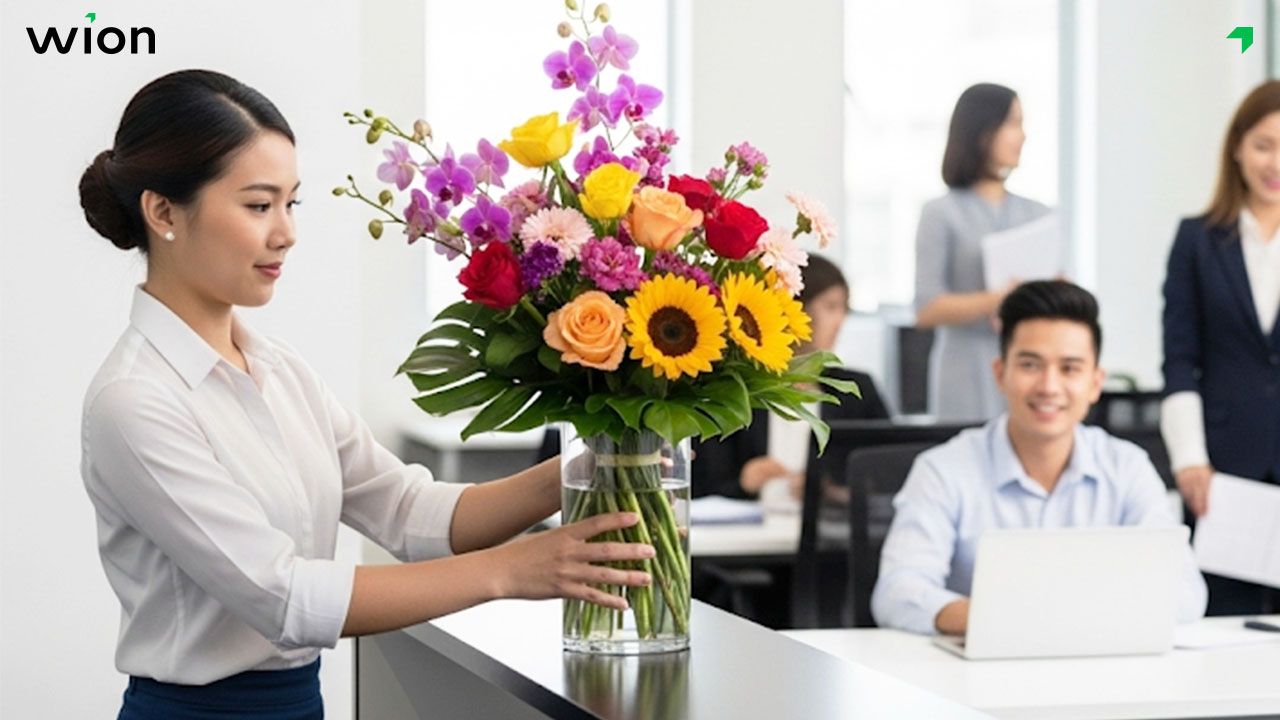Cung cấp hoa tươi cho các văn phòng, công ty