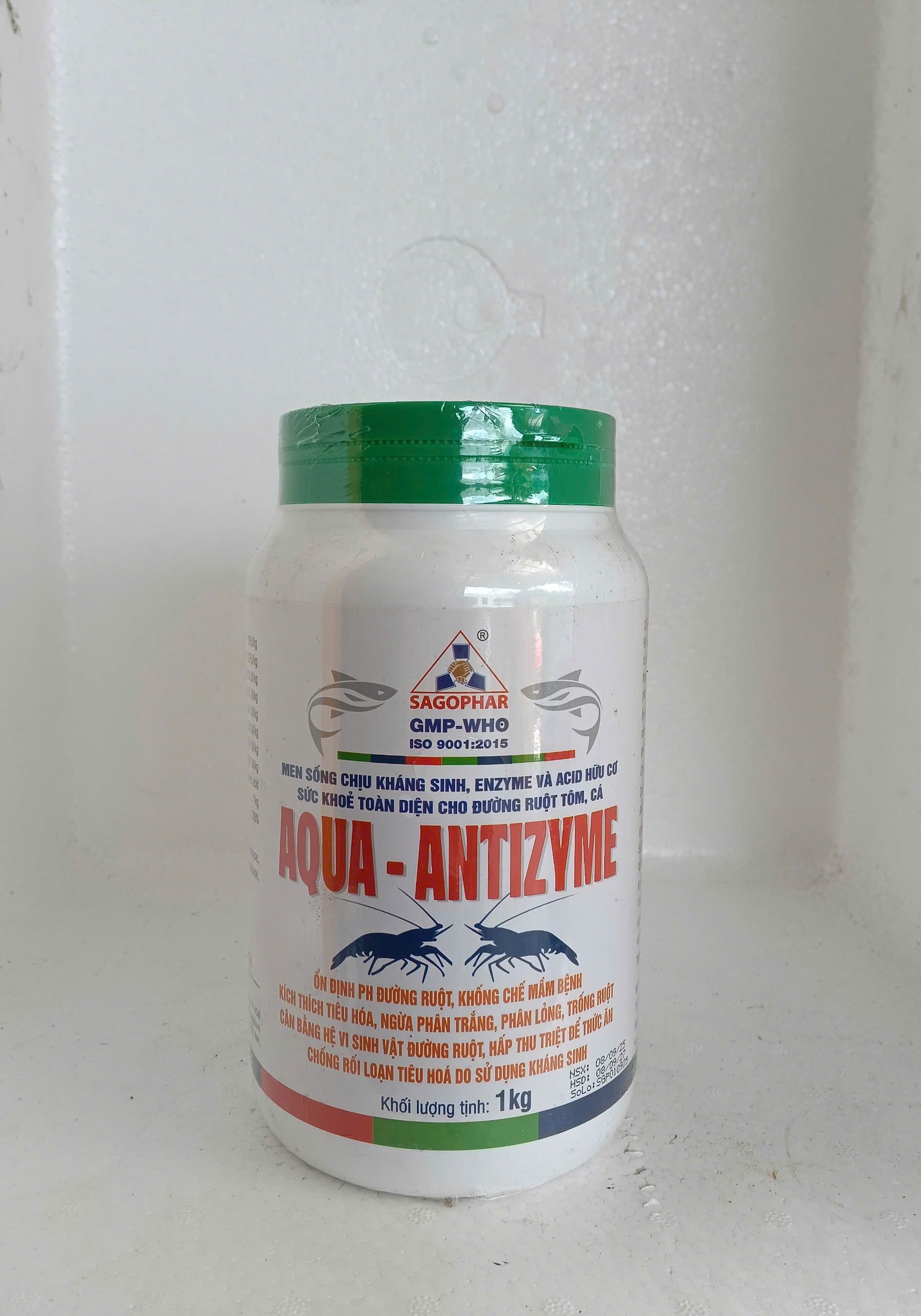 AQUA ANTIZYME 1kg men vi sinh đường ruột cho tôm, cá, lươn giúp ổn định hệ tiêu hóa, tăng hấp thu thức ăn