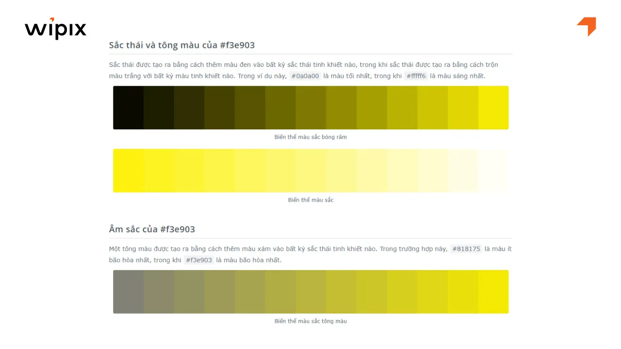 Các sắc độ màu vàng và sự ảnh hưởng đến khả năng đọc