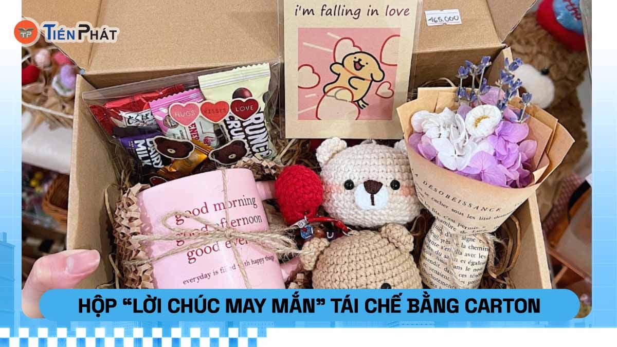 Hộp “lời chúc may mắn” tái chế
