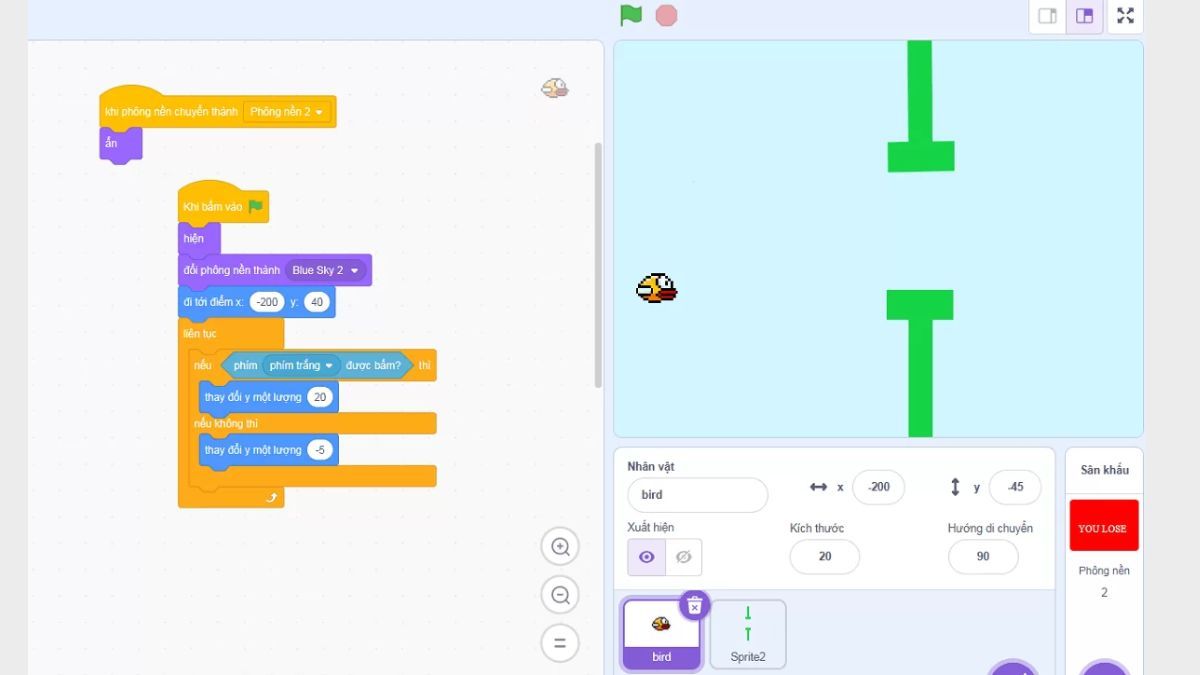 Các tính năng chính của Scratch