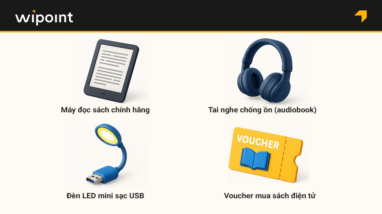 Quà tặng phụ kiện công nghệ hỗ trợ đọc sách