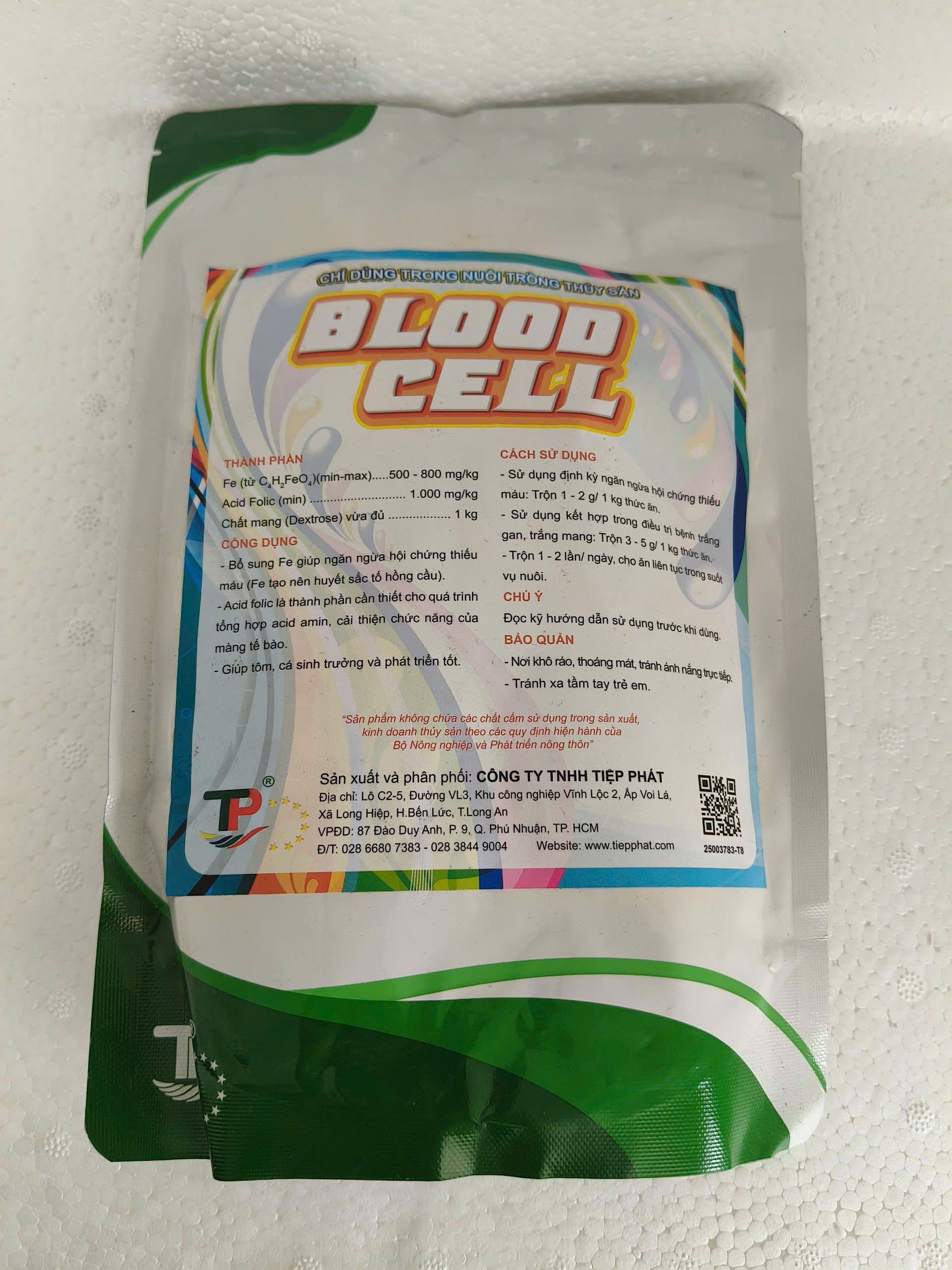 Hướng dẫn sử dụng BLOOD CELL phòng và hỗ trợ điều trị thiếu máu trên thủy sản