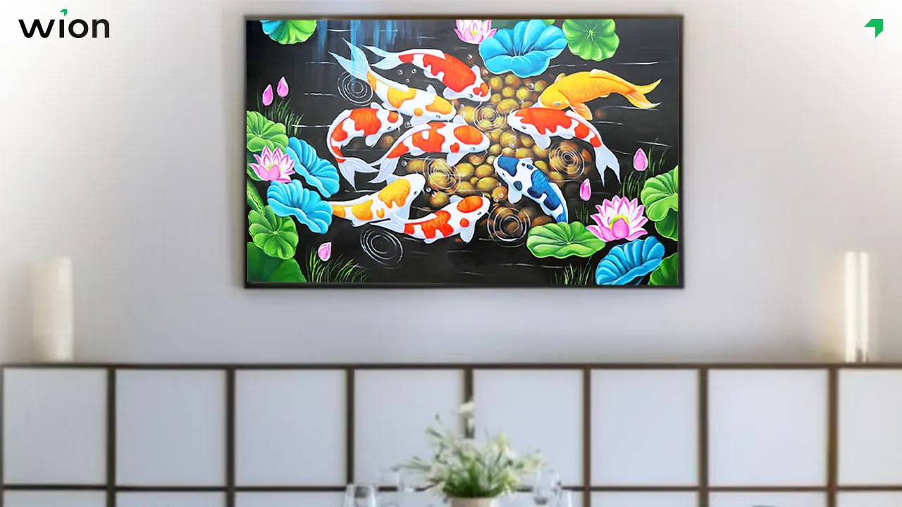 Bức tranh 9 con cá chép có ý nghĩa gì trong nhà ở