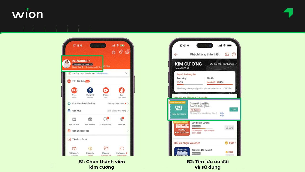 Cách nhận đồng thời 2 mã freeship