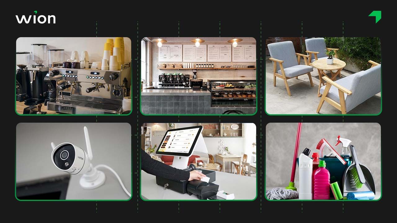 Chuẩn bị đầy đủ các dụng cụ, thiết bị pha chế, nguyên liệu cần thiết cho việc kinh doanh quán cafe