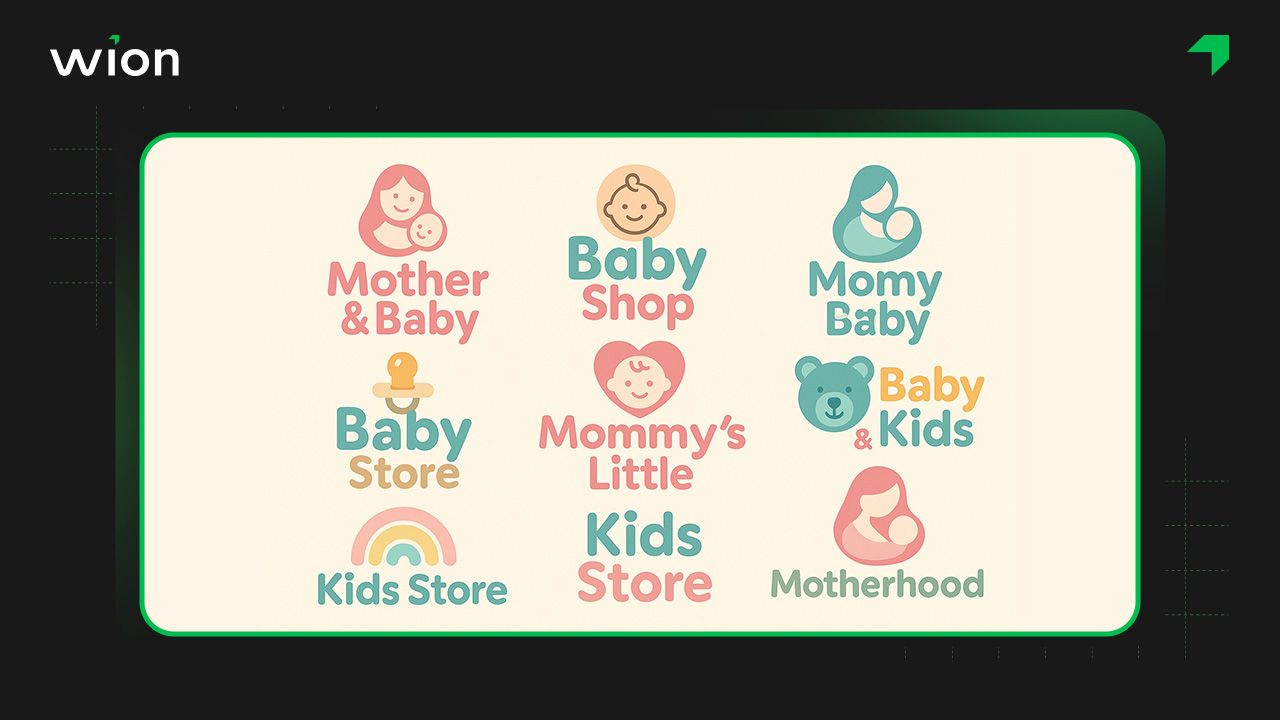 Mẫu logo kết hợp chữ và màu sắc