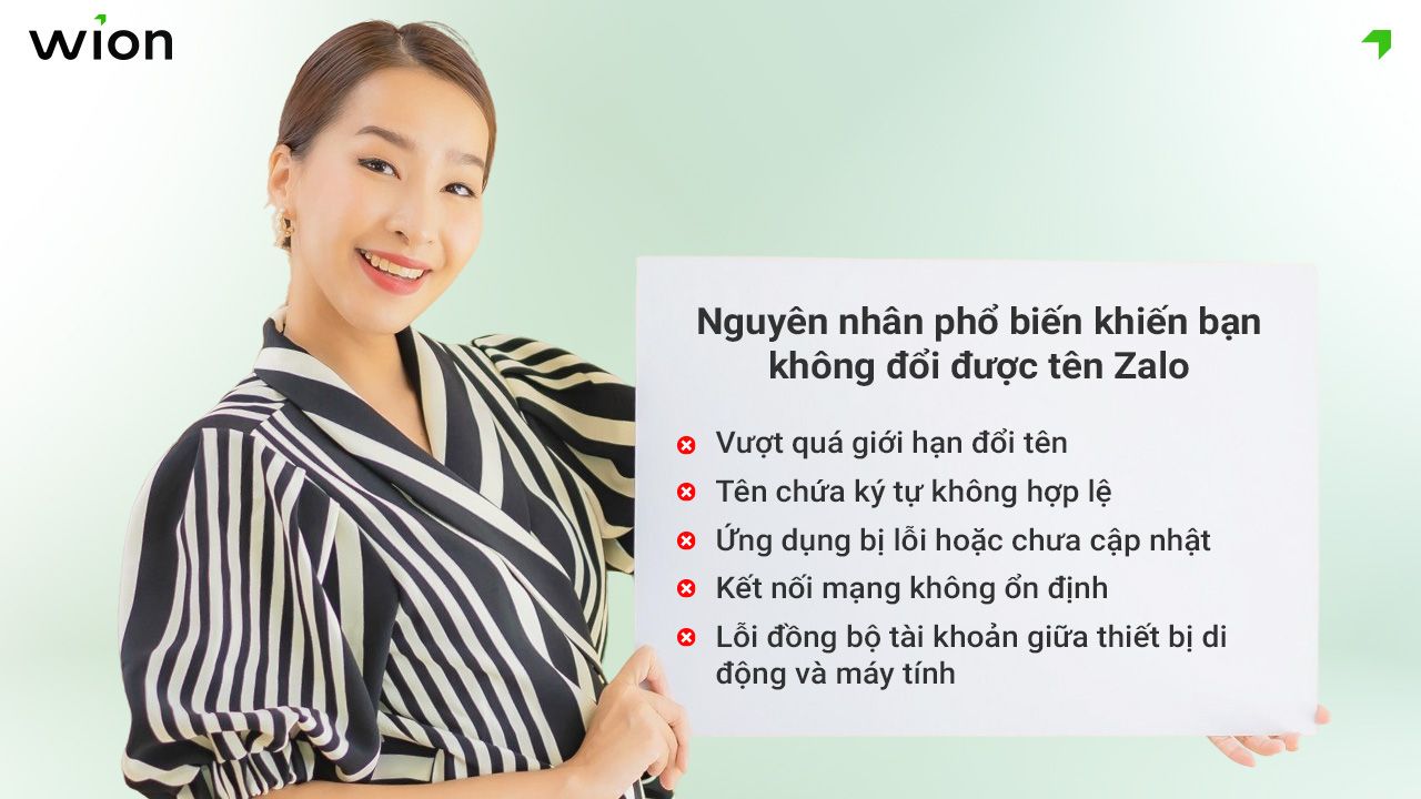 Nguyên nhân phổ biến khiến bạn không đổi được tên