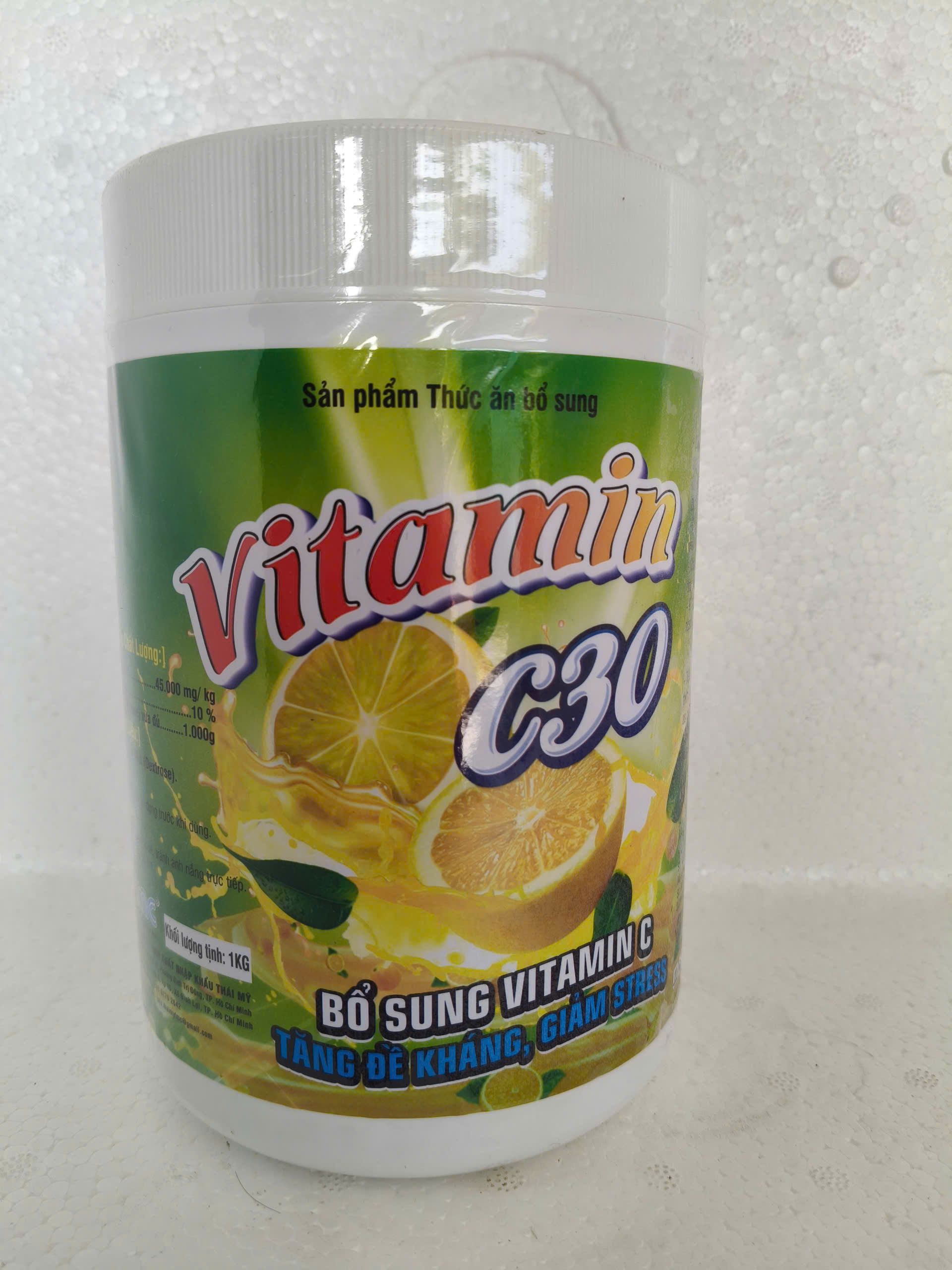 Vitamin C30 bổ sung Vitamin C cho tôm cá tăng sức đề kháng giảm stress 1kg