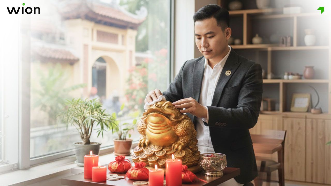 Cách khai quang và an vị cóc ngậm tiền đúng chuẩn