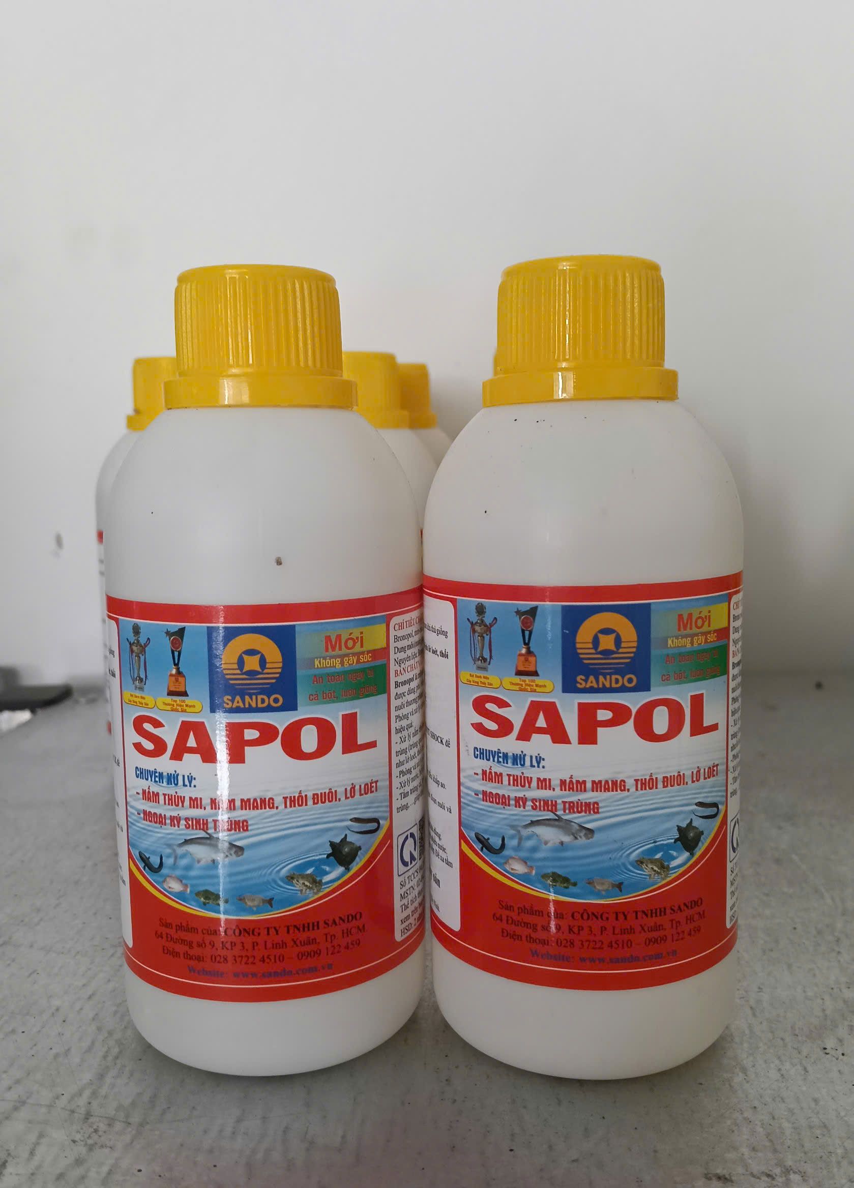 SAPOL thuốc trị nấm thủy mi ký sinh trùng cho cá tôm hiệu quả