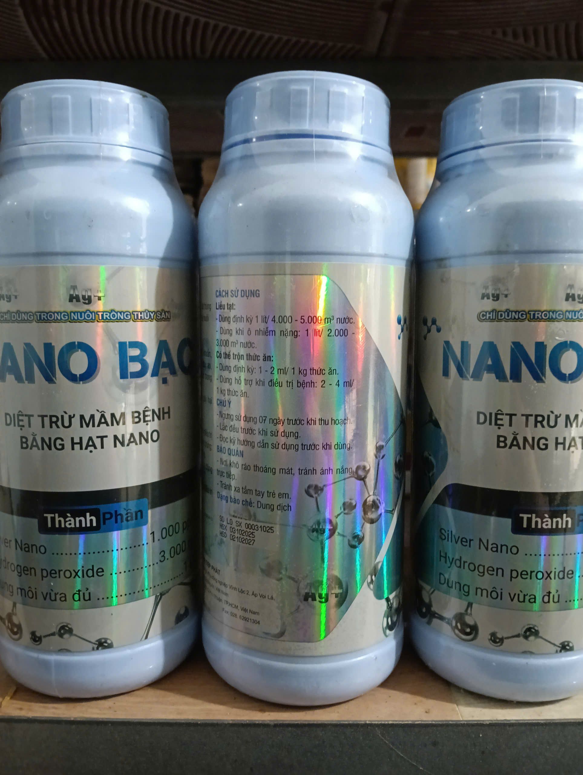 Nano bạc hydrogen peroxide xử lý nước ao nuôi
