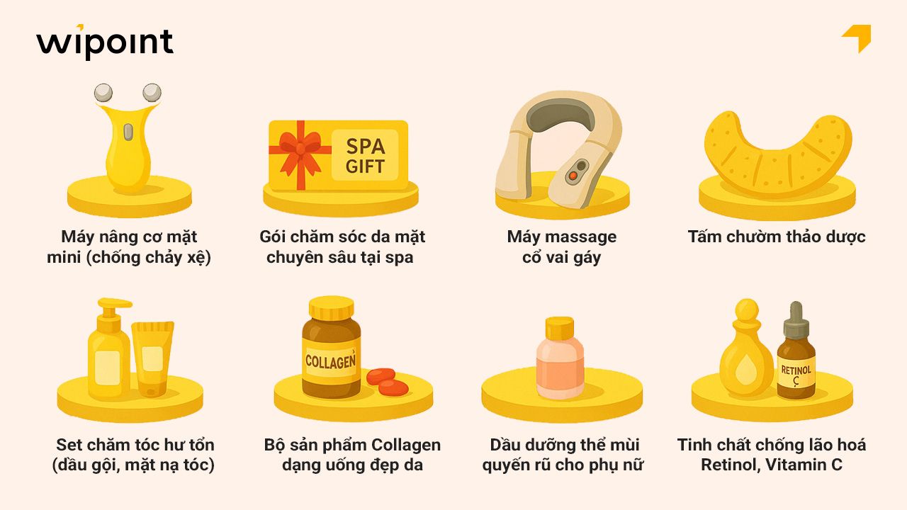 Quà sinh nhật giúp phụ nữ tuổi 30 chăm sóc sắc đẹp