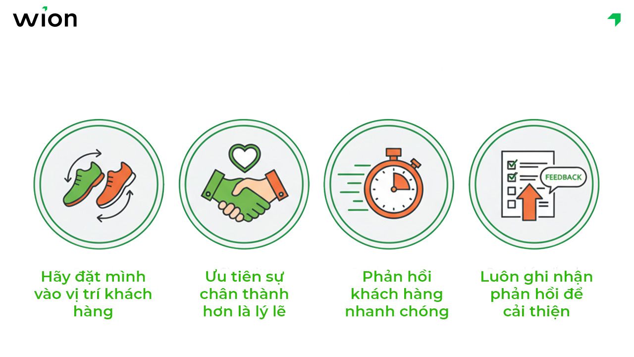 Nguyên tắc vàng khi xử lý phàn nàn của khách hàng