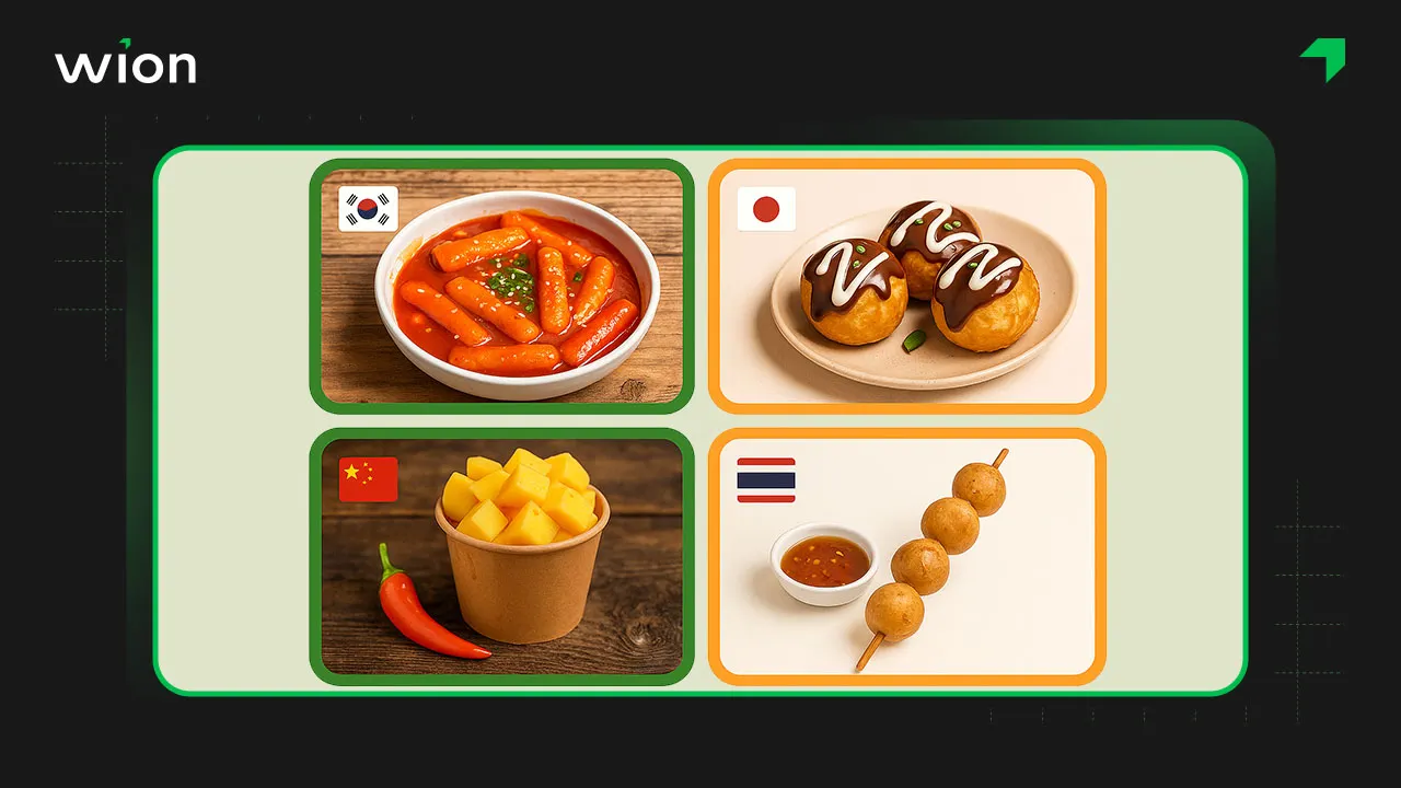 Món ăn vặt theo các quốc gia