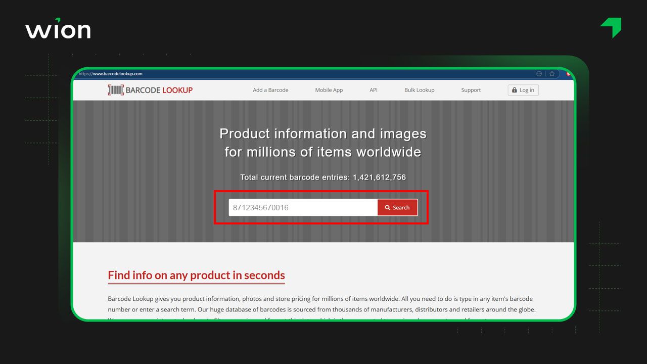 Cách check mã vạch mỹ phẩm online trên website bằng cách nhập dãy số 