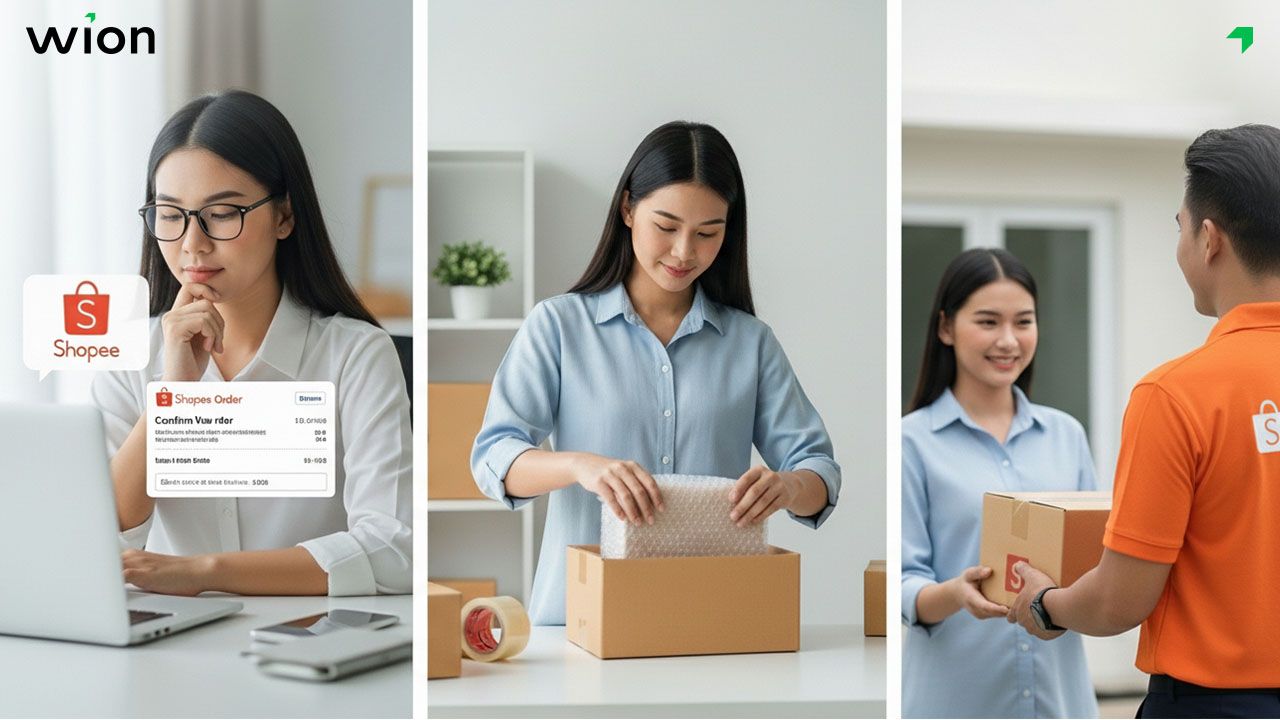 Quy trình xử lý đơn hàng Shopee