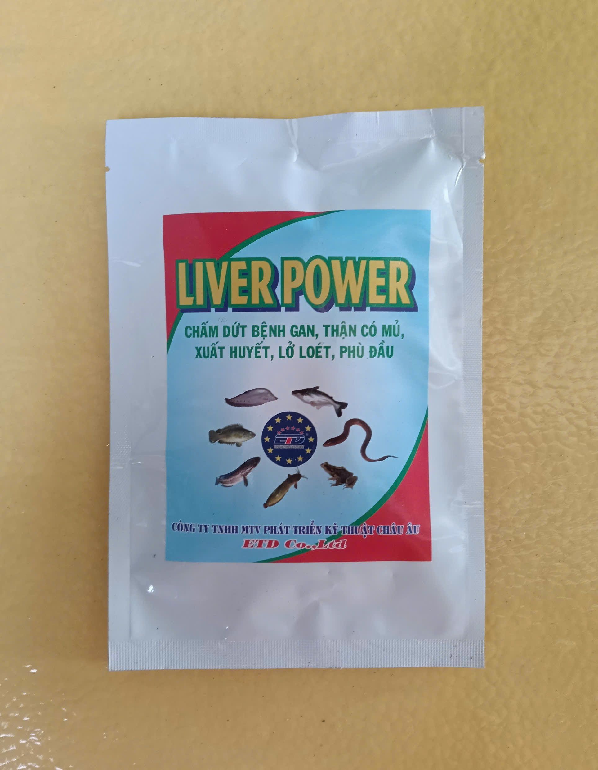 Liver Power thủy sản ETD tăng cường gan thận cho cá tôm