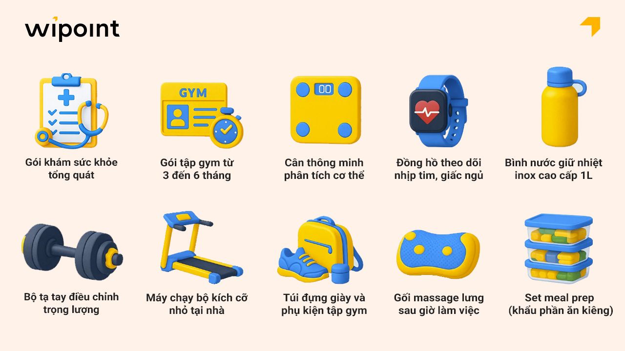 Quà tặng dành cho nam 30 tuổi quan tâm sức khỏe và vóc dáng