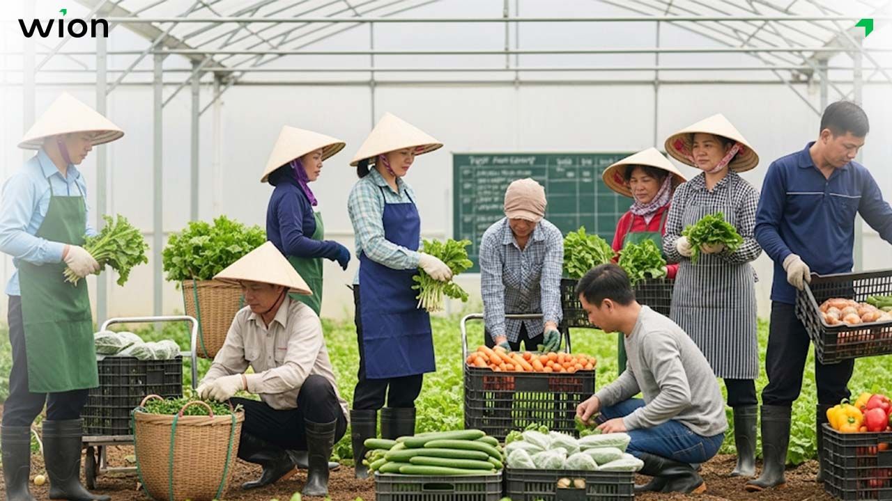 Mô hình hợp tác xã trồng rau củ quả